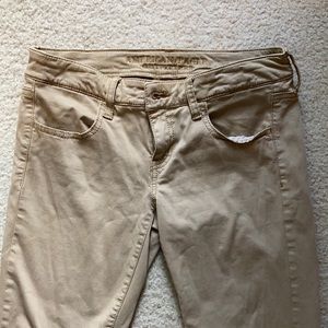 American Eagle Khaki/Tan Jeggings, size 4